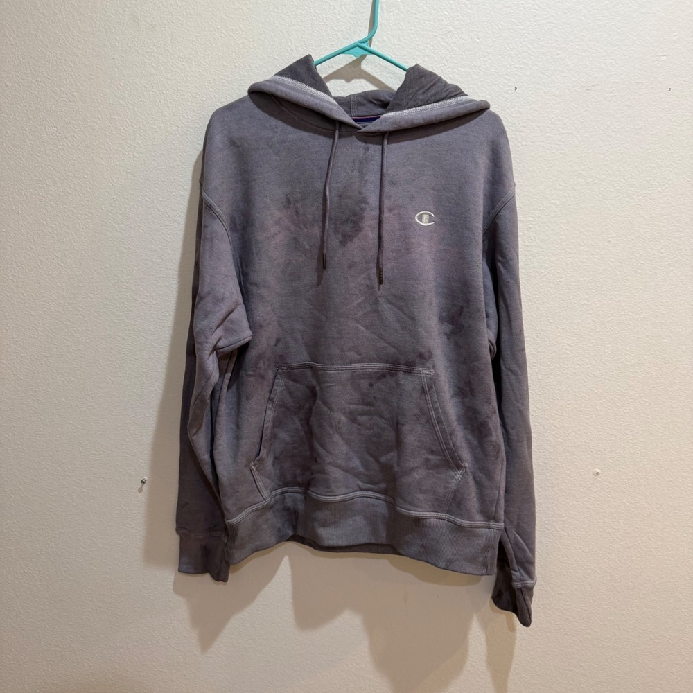 Champion Authentic Athleticwear Faded Purple Pullover Hoodie S0889 Mens Medium